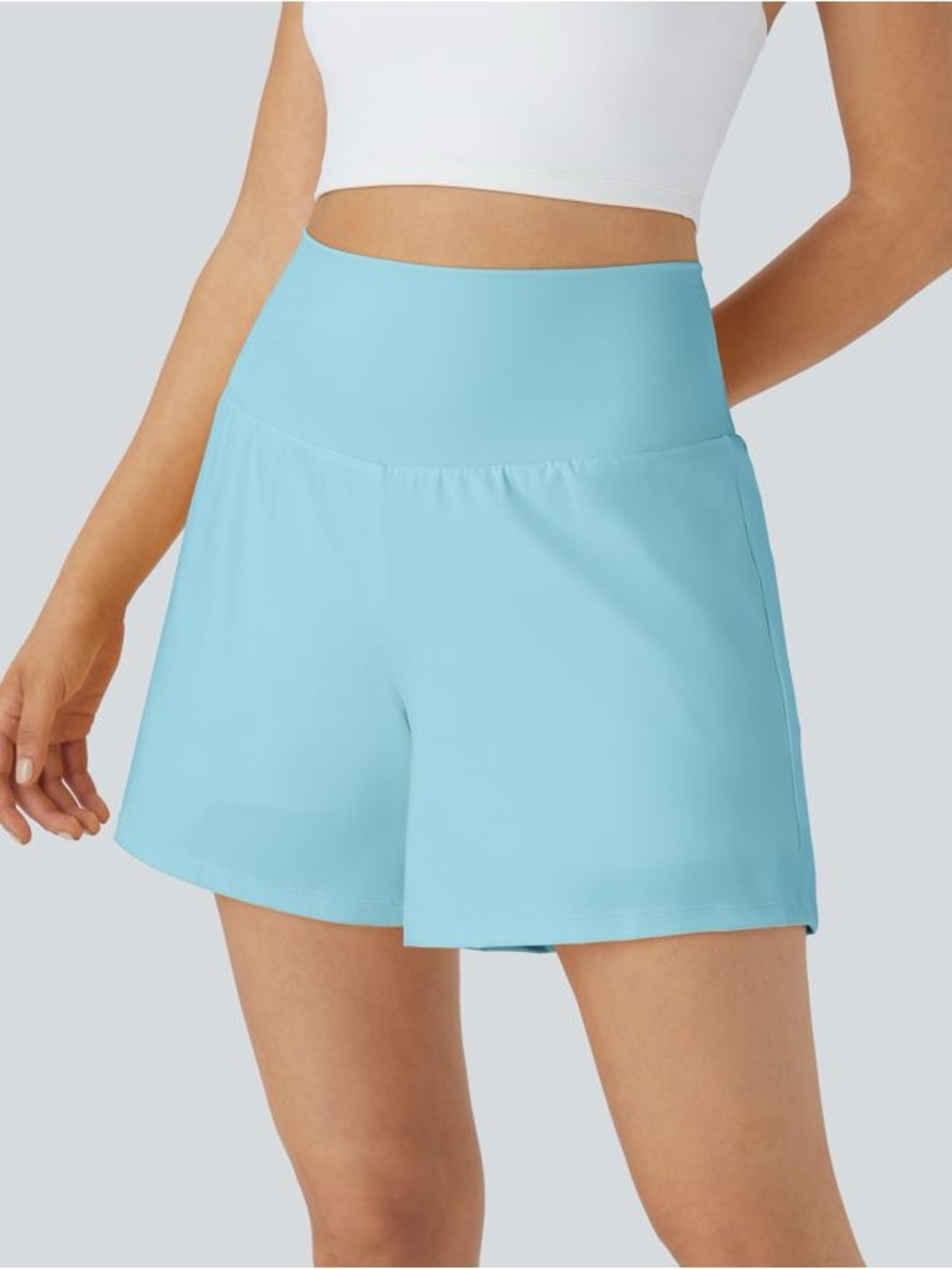 NWT Halara SoftlyZero Airy High Waisted 2-in-1 Cool Touch Yoga Shorts, Sz M